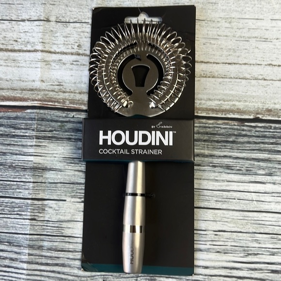HOUDINI Other - HOUDINI Cocktail Strainer Stainless Steel With a 3.5"W x 8.7"L in Size